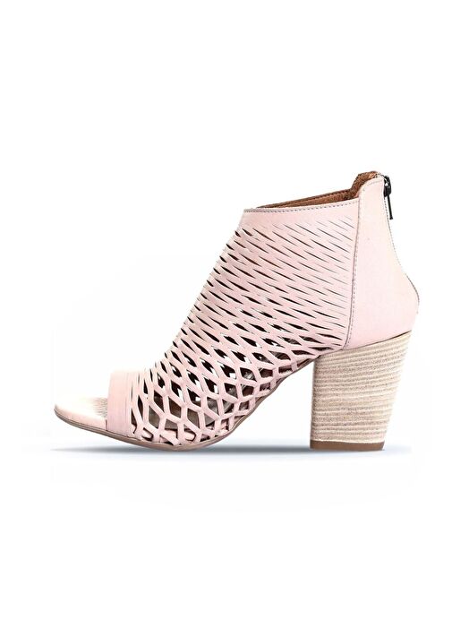 Bueno Shoes Pudra Deri Kadın Topuklu Sandalet 01wl3700 - Görsel 4