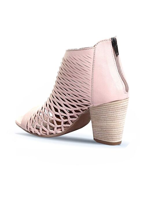 Bueno Shoes Pudra Deri Kadın Topuklu Sandalet 01wl3700 - Görsel 5