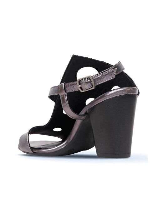 Bueno Shoes Vizon Deri Kadın Topuklu Sandalet 01wl3704 - Görsel 5
