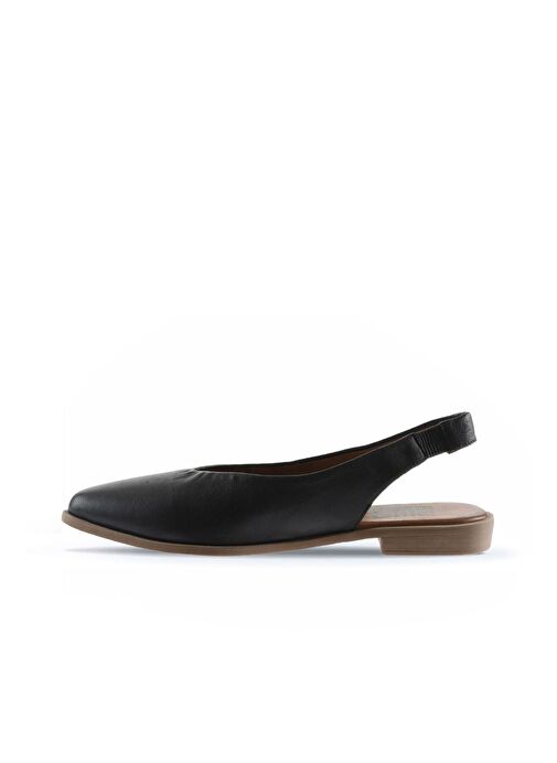 Bueno Shoes Siyah Deri Kadın Düz Sandalet 01wn0102 - Görsel 5