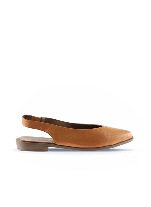 Bueno Shoes Taba Deri Kadın Düz Sandalet 01wn0102 - Görsel 3
