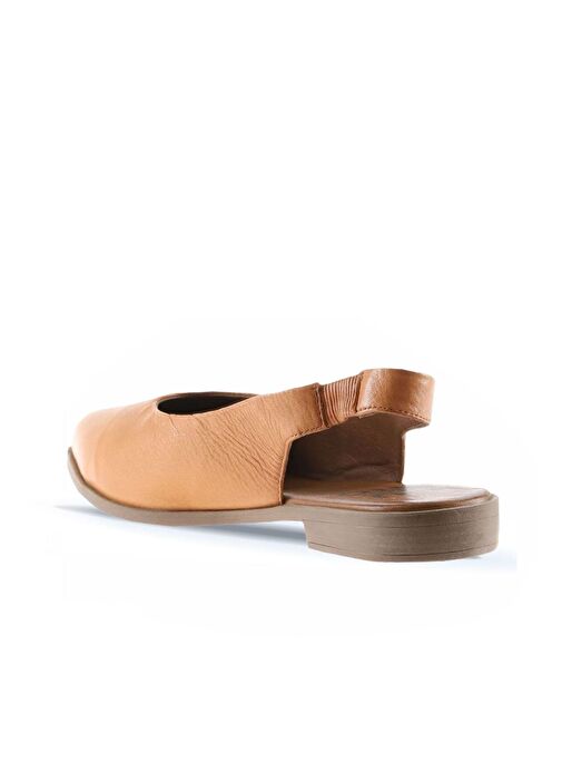 Bueno Shoes Taba Deri Kadın Düz Sandalet 01wn0102 - Görsel 6