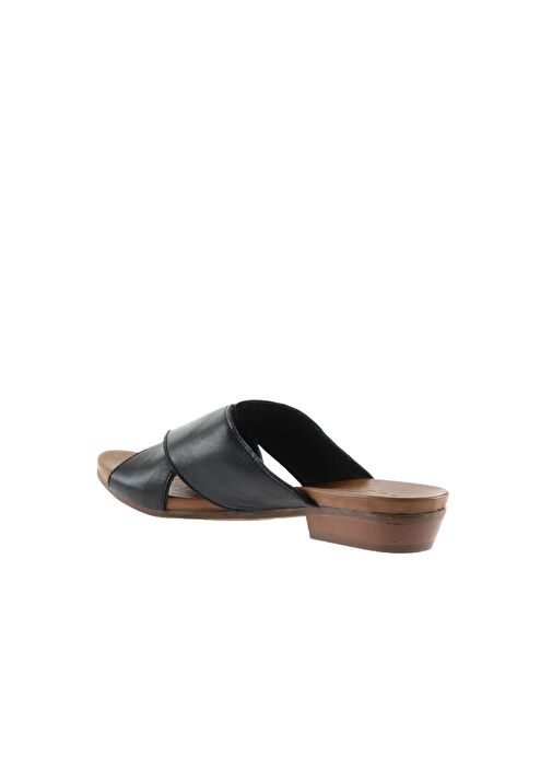 Bueno Shoes Siyah Deri Kadın Topuklu Terlik 01wn0402 - Görsel 6