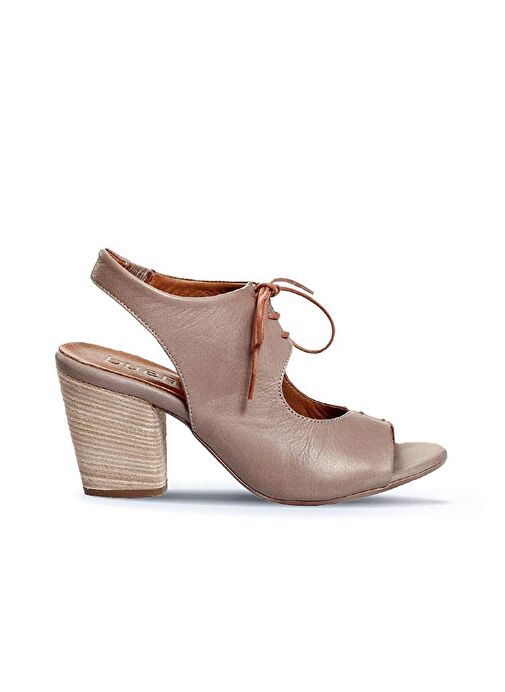 Bueno Shoes Gri Deri Kadın Topuklu Sandalet 01wn0100 - Görsel 2