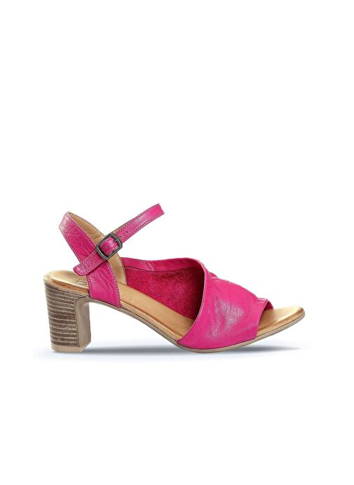 Bueno Shoes Fuşya Deri Kadın Topuklu Sandalet 01wn1519 - Görsel 2