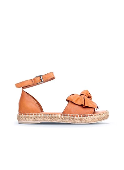 Bueno Shoes Taba Deri Kadın Espadril Sandalet 01wn3008 - Görsel 2