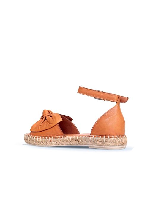 Bueno Shoes Taba Deri Kadın Espadril Sandalet 01wn3008 - Görsel 5