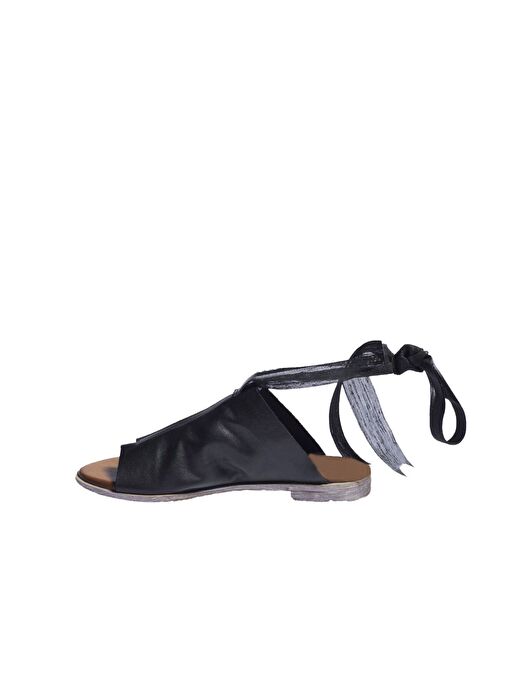 Bueno Shoes Siyah Deri Kadın Parmak Arası Sandalet 01wn5008 - Görsel 4