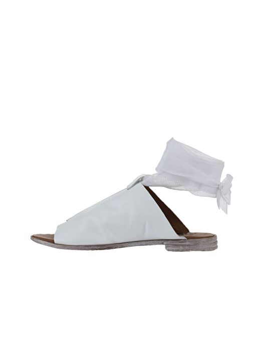 Bueno Shoes Beyaz Deri Kadın Parmak Arası Sandalet 01wn5008 - Görsel 4
