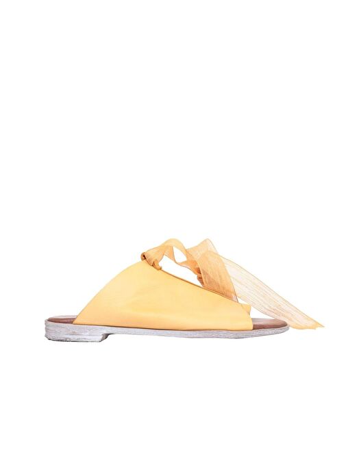 Bueno Shoes Sarı Deri Kadın Parmak Arası Sandalet 01wn5008 - Görsel 2