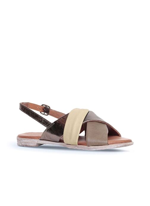 Bueno Shoes Haki Multi Deri Kadın Sandalet 01wn5010 - Görsel 3