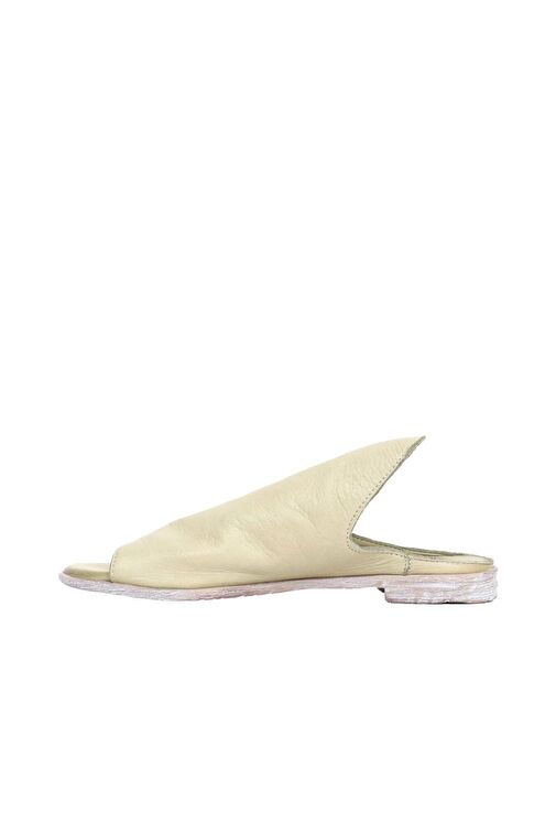 Bueno Shoes Haki Deri Kadın Düz Terlik 01wn5019 - Görsel 3