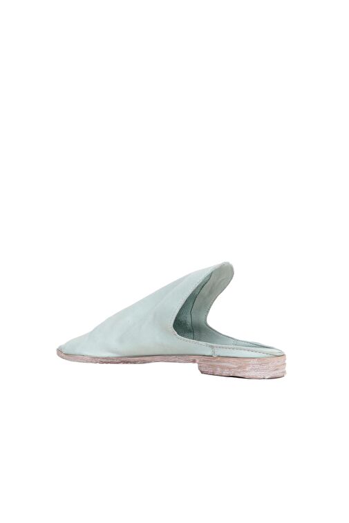 Bueno Shoes Mavi Deri Kadın Düz Terlik 01wn5019 - Görsel 2