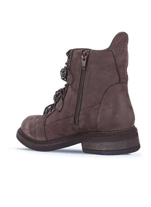 Bueno Shoes Kahverengi Nubuk Kadın Düz Bot 01wm1700 - Görsel 5