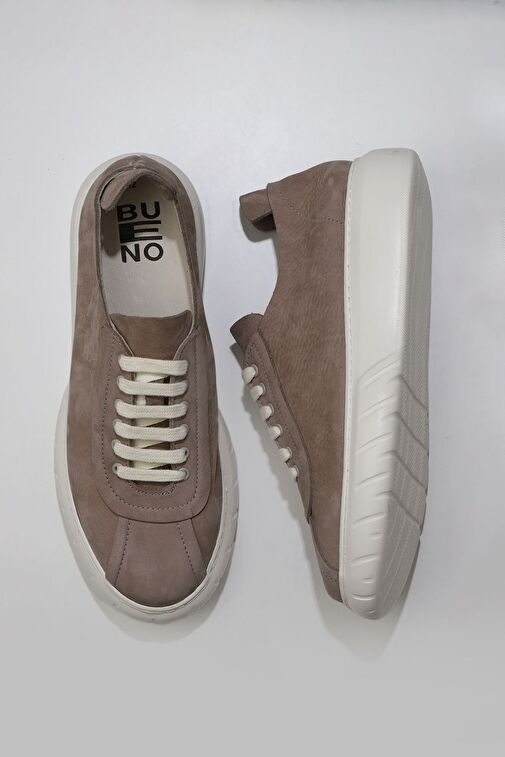 Bueno Shoes Gri Nubuk Erkek Spor Ayakkabı 01mq4904 - Görsel 4