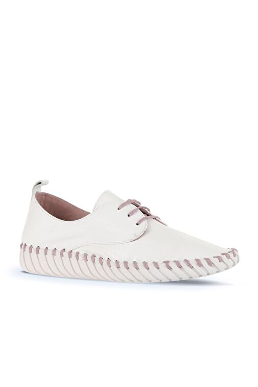 Bueno Shoes Pembe Deri Kadın Düz Ayakkabı 01wq0200 - Görsel 3