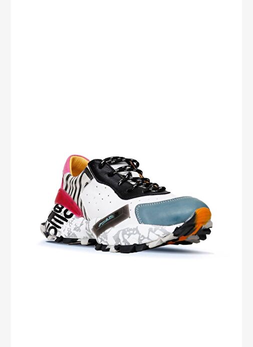 Bueno Shoes Mavi Deri Kadın Spor Ayakkabı 01wq10600 - Görsel 3