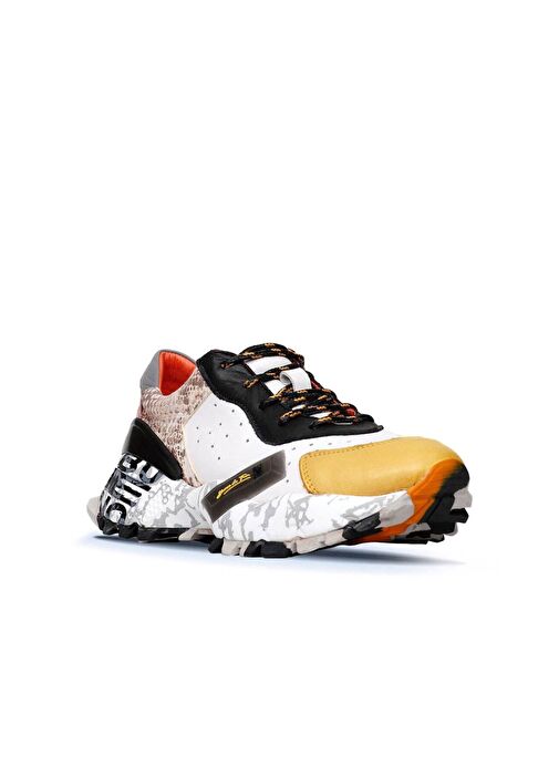 Bueno Shoes Sarı Deri Kadın Spor Ayakkabı 01wq10600 - Görsel 3