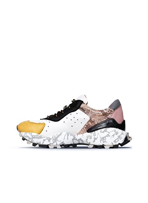 Bueno Shoes Sarı Deri Kadın Spor Ayakkabı 01wq10600 - Görsel 4