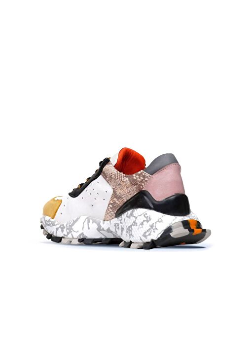 Bueno Shoes Sarı Deri Kadın Spor Ayakkabı 01wq10600 - Görsel 5