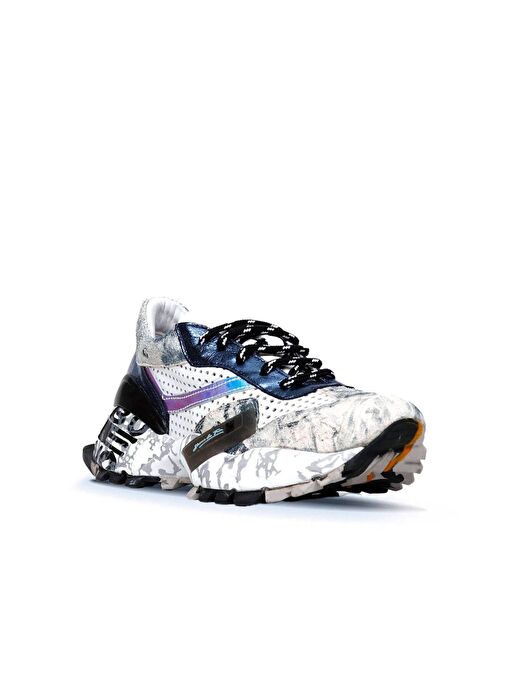 Bueno Shoes Lacivert Deri Kadın Spor Ayakkabı 01wq10602 - Görsel 3