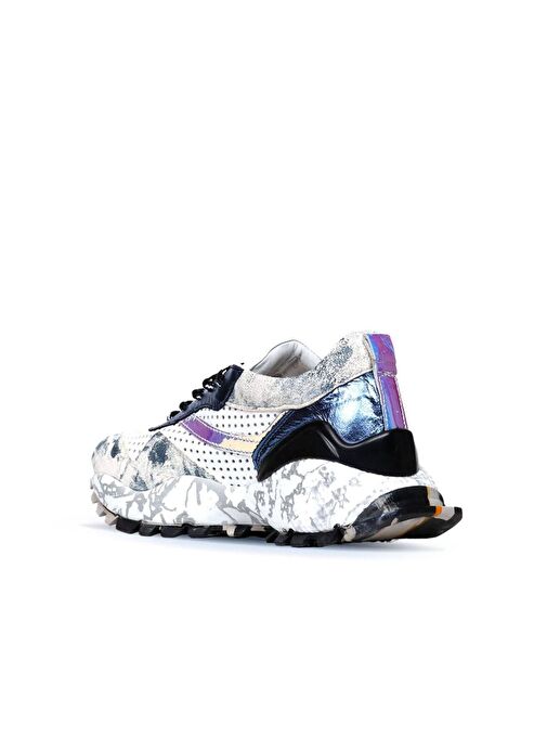 Bueno Shoes Lacivert Deri Kadın Spor Ayakkabı 01wq10602 - Görsel 5