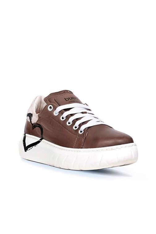 Bueno Shoes Gri Deri Kadın Spor Ayakkabı 01wr4802 - Görsel 3