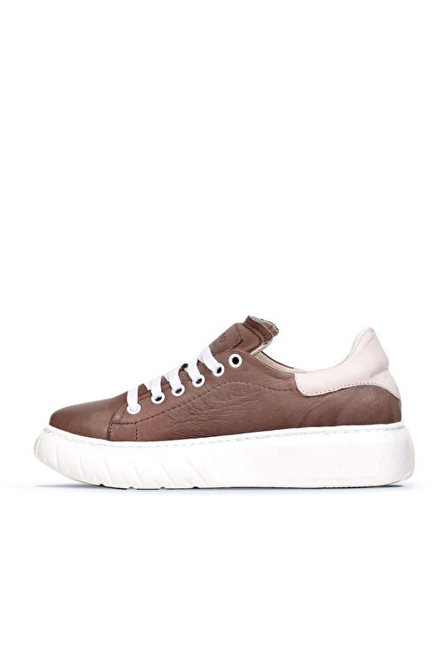 Bueno Shoes Gri Deri Kadın Spor Ayakkabı 01wr4802 - Görsel 4