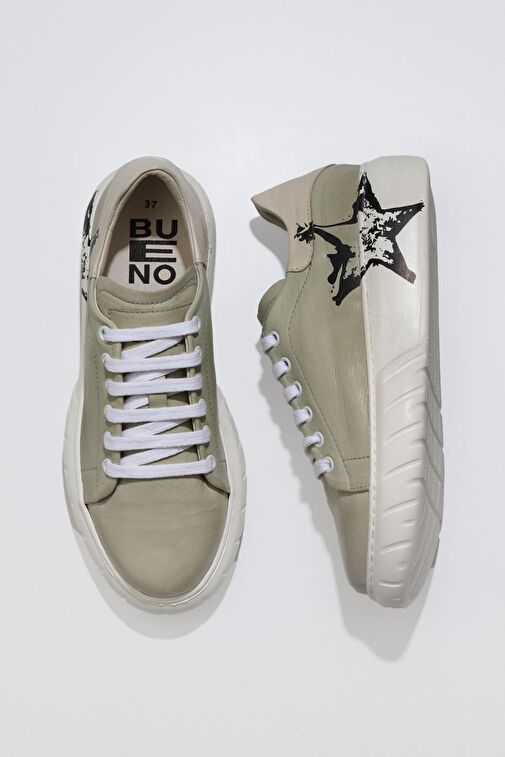 Bueno Shoes Vizon Deri Kadın Spor Ayakkabı 01wr4802 - Görsel 2