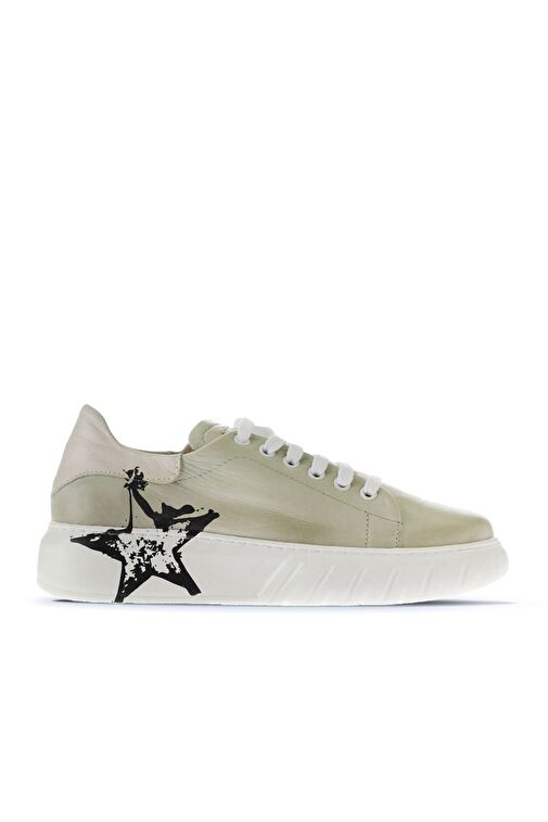 Bueno Shoes Vizon Deri Kadın Spor Ayakkabı 01wr4802 - Görsel 3