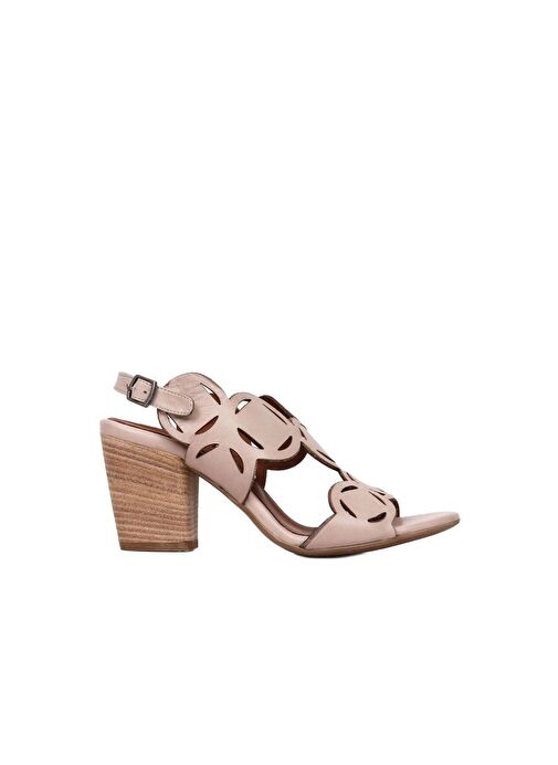 Bueno Shoes Gri Deri Kadın Topuklu Sandalet 01wq2902 - Görsel 2