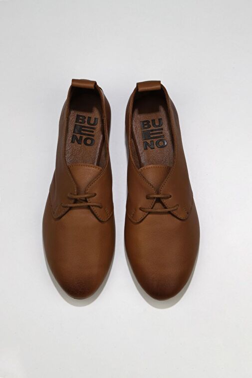 Bueno Shoes Kahverengi Deri Kadın Günlük Ayakkabı - Görsel 6