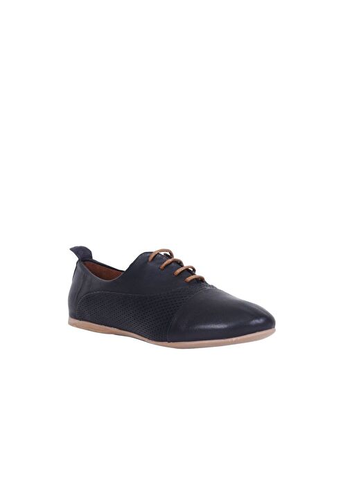 Bueno Shoes Siyah Deri Kadın Günlük Ayakkabı - Görsel 3