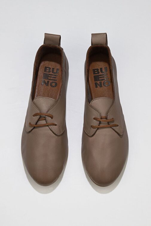 Bueno Shoes Gümüş Deri Kadın Günlük Ayakkabı - Görsel 6