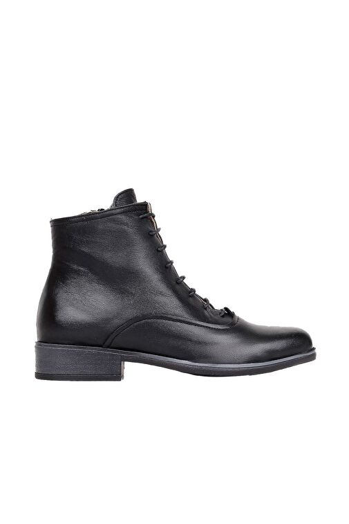 Bueno Shoes Siyah Amf Deri Kadın Düz Bot 01wr3303 - Görsel 2