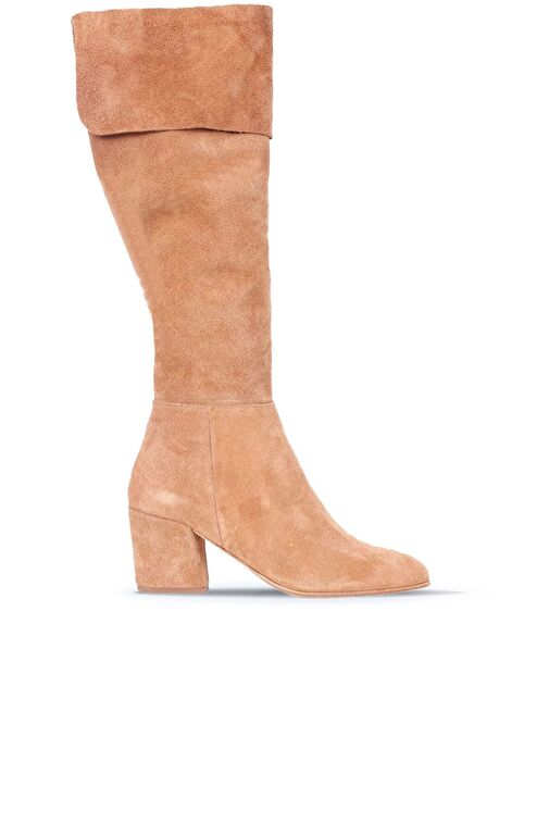 Bueno Shoes Taba Süet Kadın Topuklu Çizme 01wr5108 - Görsel 2