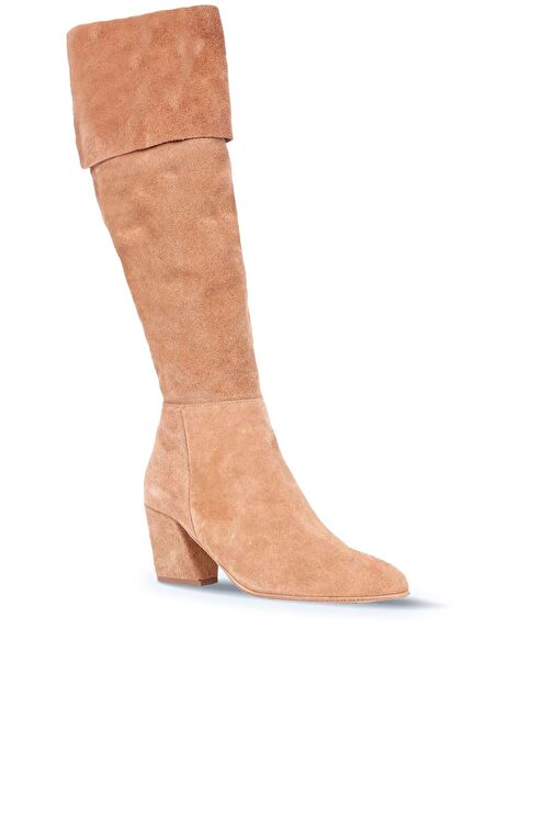 Bueno Shoes Taba Süet Kadın Topuklu Çizme 01wr5108 - Görsel 3