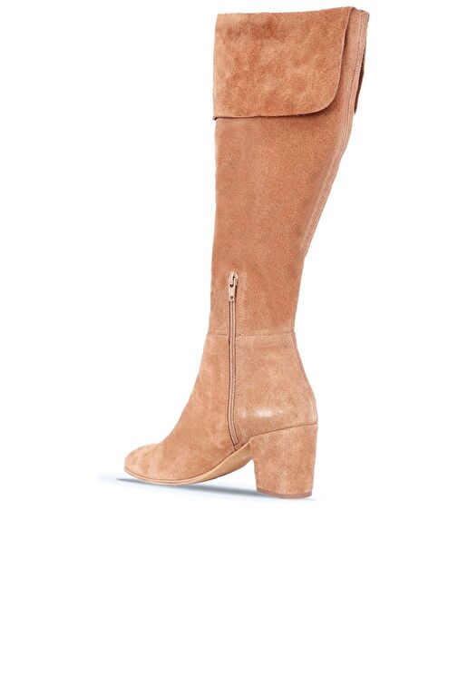 Bueno Shoes Taba Süet Kadın Topuklu Çizme 01wr5108 - Görsel 5