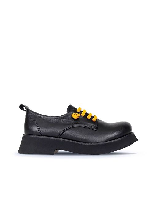 Bueno Shoes Sarı Deri Kadın Klasik Ayakkabı 01wr8804 - Görsel 2