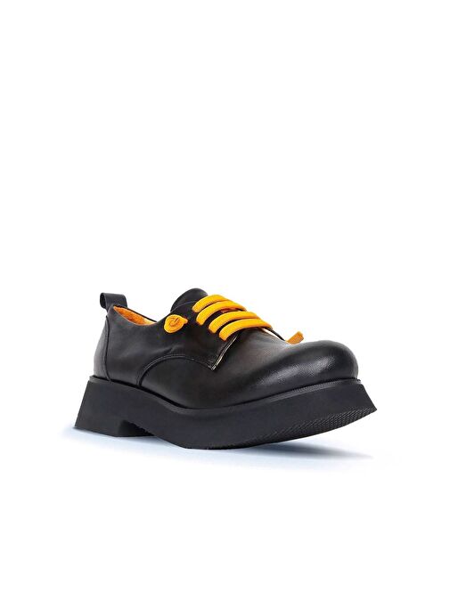 Bueno Shoes Sarı Deri Kadın Klasik Ayakkabı 01wr8804 - Görsel 3