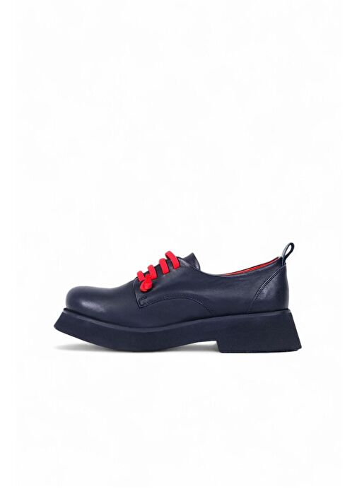 Bueno Shoes Kırmızı Deri Kadın Klasik Ayakkabı 01wr8804 - Görsel 4