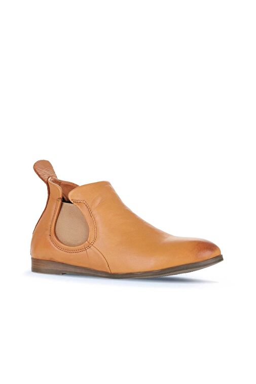 Bueno Shoes Taba Deri Kadın Düz Bot 01wp1602 - Görsel 3