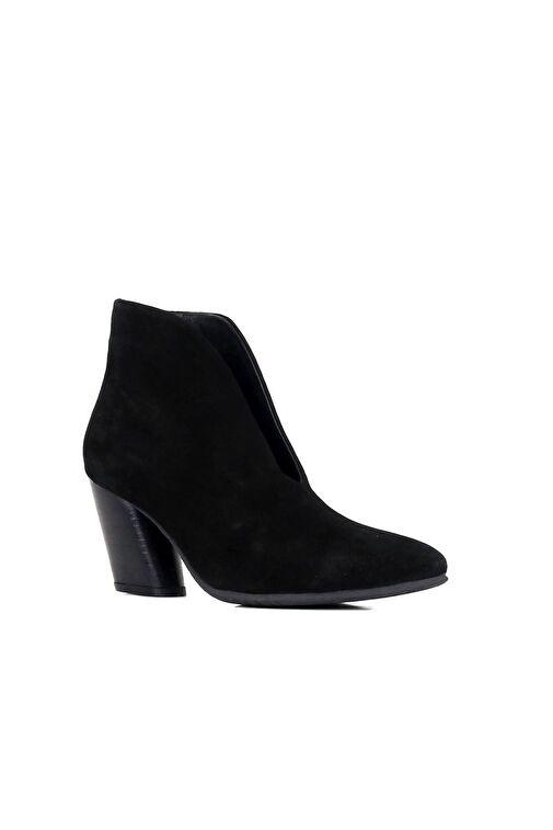 Bueno Shoes Siyah Metis Süet Kadın Topuklu Bot 01wr1404 - Görsel 3