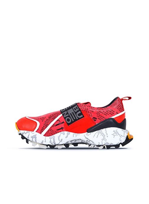 Bueno Shoes Kırmızı Deri Kadın Spor Ayakkabı 01wr2109 - Görsel 4