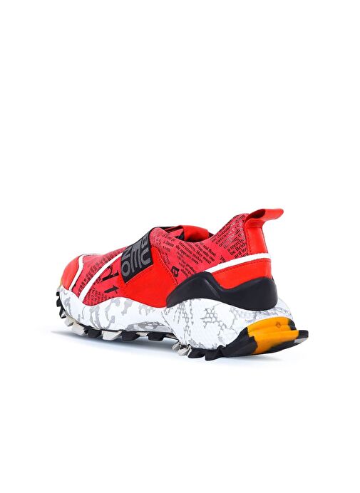 Bueno Shoes Kırmızı Deri Kadın Spor Ayakkabı 01wr2109 - Görsel 5