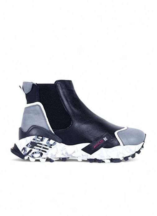 Bueno Shoes Gri Deri Kadın Spor Bot 01wr2110 - Görsel 2