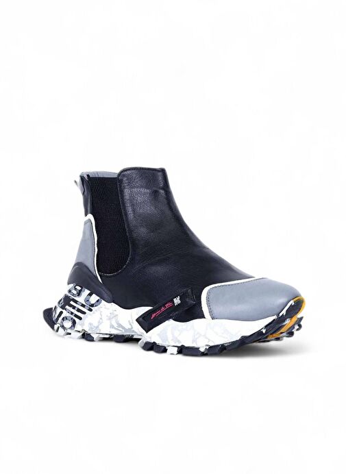 Bueno Shoes Gri Deri Kadın Spor Bot 01wr2110 - Görsel 3