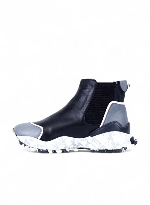 Bueno Shoes Gri Deri Kadın Spor Bot 01wr2110 - Görsel 4