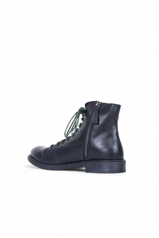 Bueno Shoes Yeşil Deri Kadın Düz Bot 01wr3701 - Görsel 5