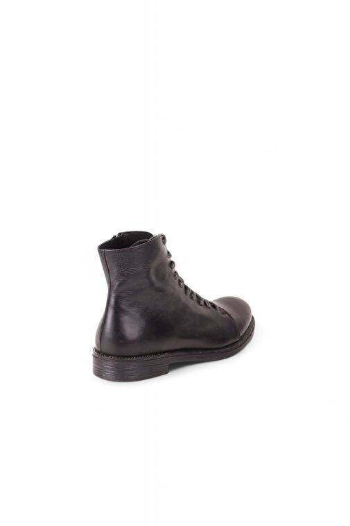 Bueno Shoes Mavi Deri Kadın Düz Bot 01wr3701 - Görsel 3